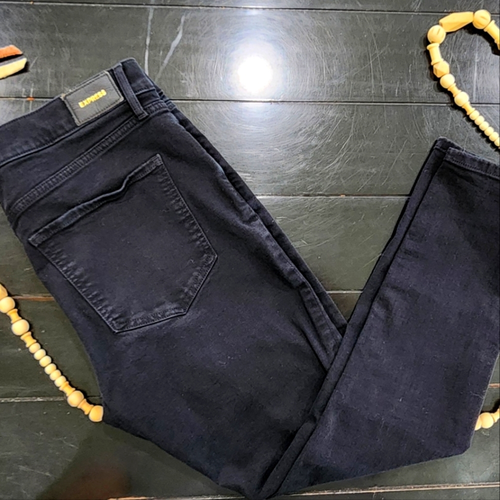 Express jeans: 12R Skinny-Mid Rise black